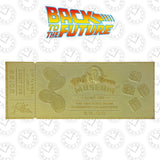 Back to the Future | Biff Tannen Museum Entrance Ticket | 24k Gold Plated | Limited Edition
