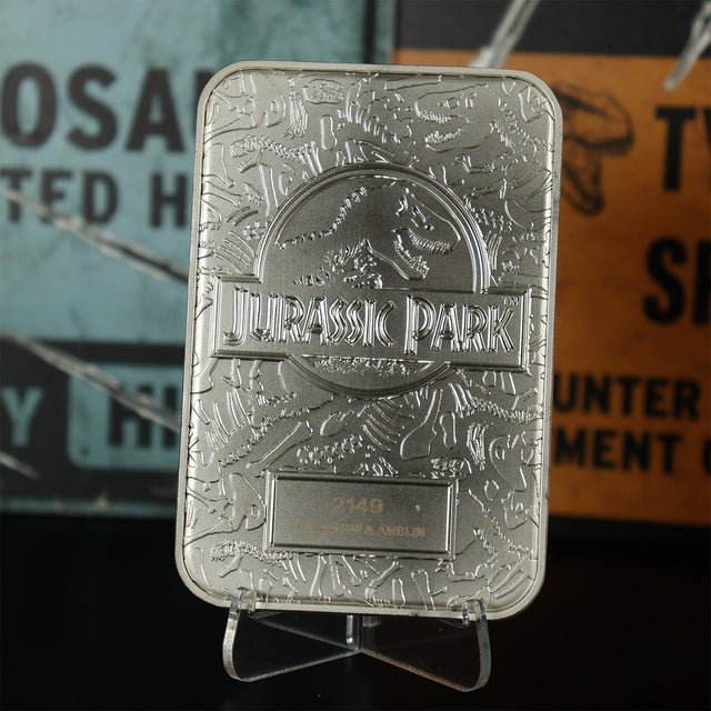 Jurassic Park | Welcome Gates | .999 Silver Plated | Limited Edition