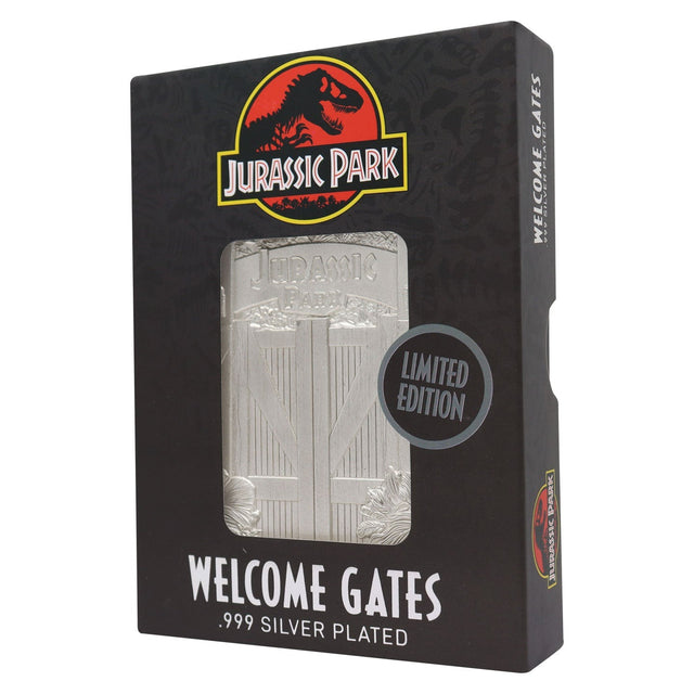 Jurassic Park | Welcome Gates | .999 Silver Plated | Limited Edition