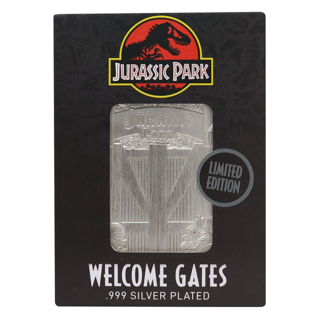 Jurassic Park | Welcome Gates | .999 Silver Plated | Limited Edition