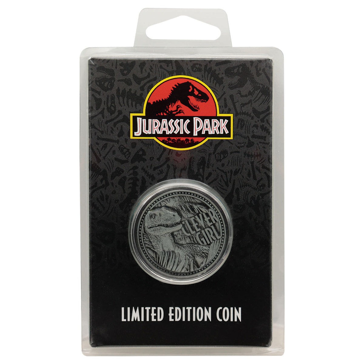 Fanattik Jurassic Park: CLEVER GIRL Velociraptor Limited Edition Collectable Coin