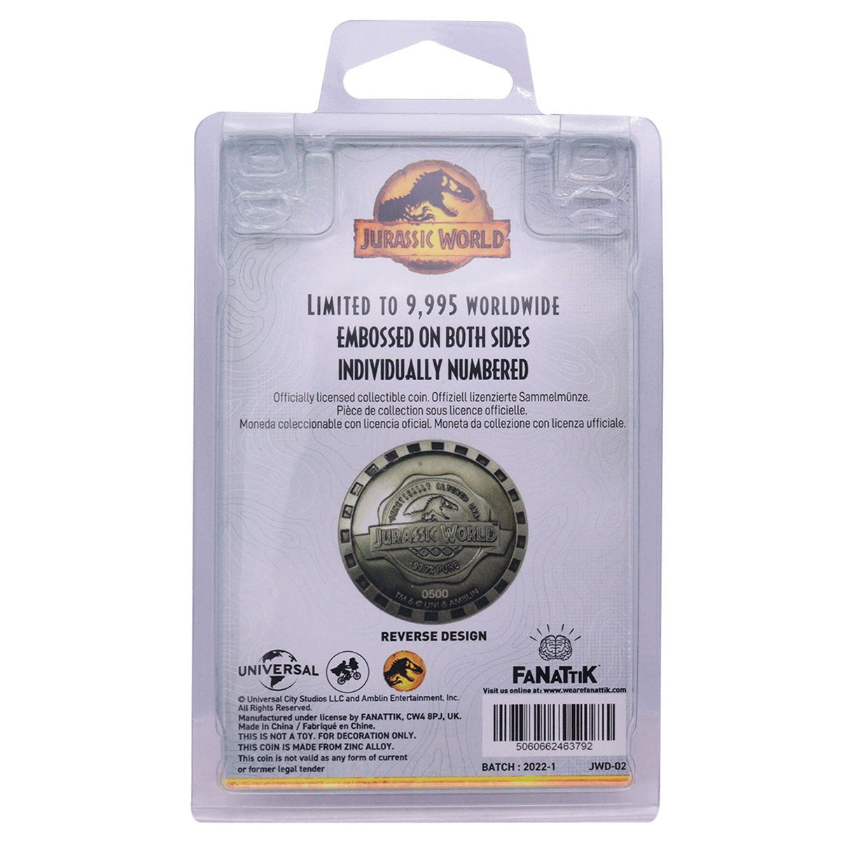 Jurassic World | Blue | Limited Edition Collectible Coin