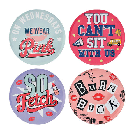 MEAN GIRLS | Set of 4 Embossed Metal Coasters