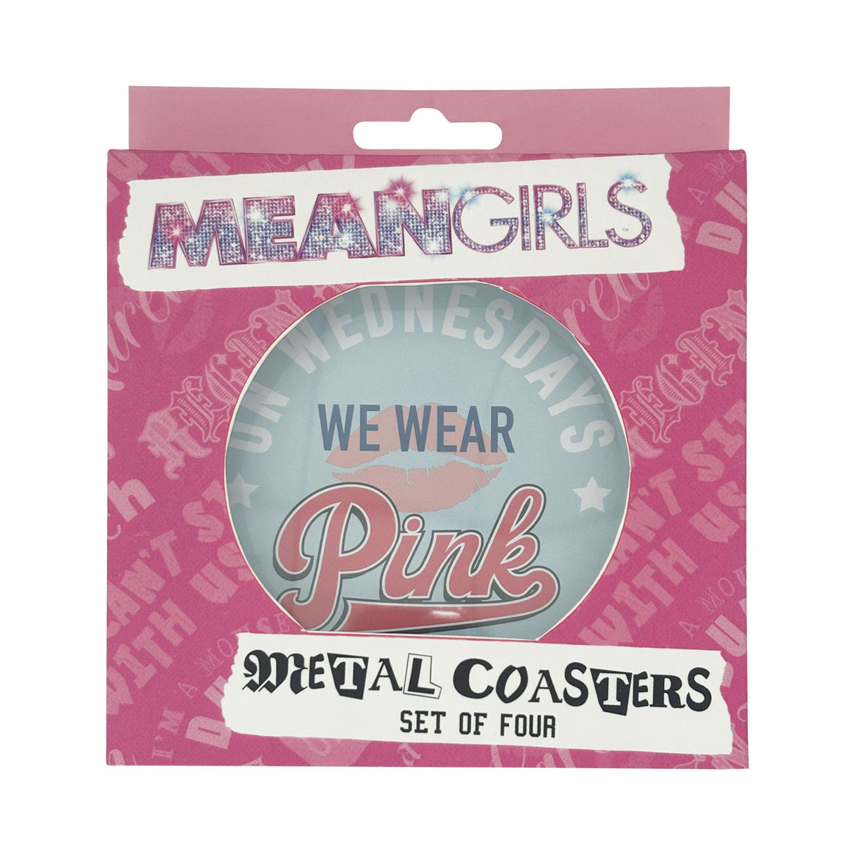 MEAN GIRLS | Set of 4 Embossed Metal Coasters