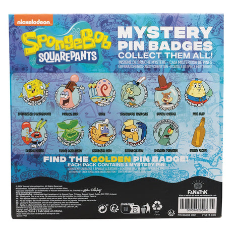 SPONGEBOB SQUAREPANTS | 1 x Mystery Enamel Pin Badge