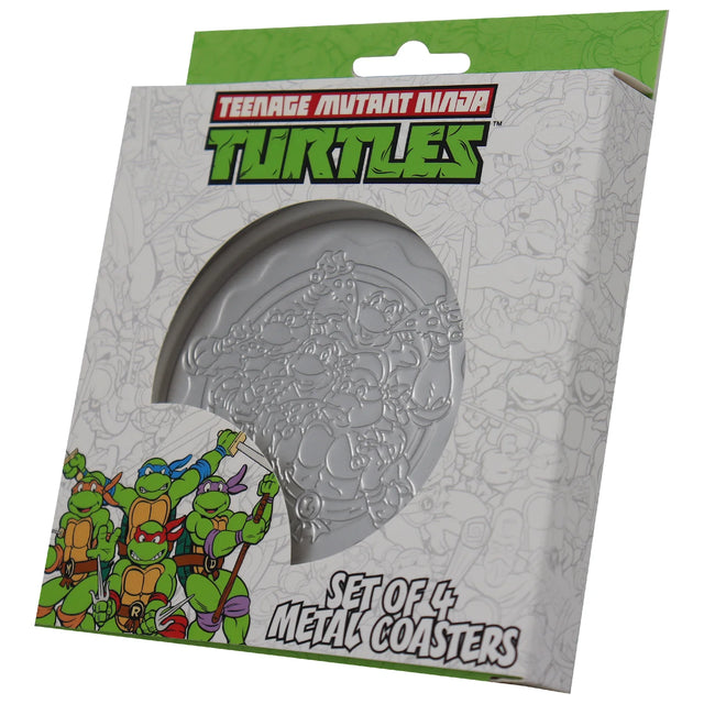 Teenage Mutant Ninja Turtles | Embossed Metal Coasters | Set of 4