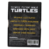 Teenage Mutant Ninja Turtles | 24k Gold Plated Comic Book Cover | Ingot Limited Edition