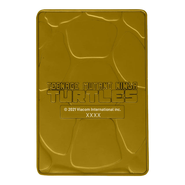 Teenage Mutant Ninja Turtles | 24k Gold Plated Comic Book Cover | Ingot Limited Edition