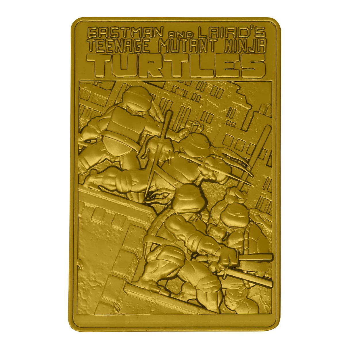 Teenage Mutant Ninja Turtles | 24k Gold Plated Comic Book Cover | Ingot Limited Edition
