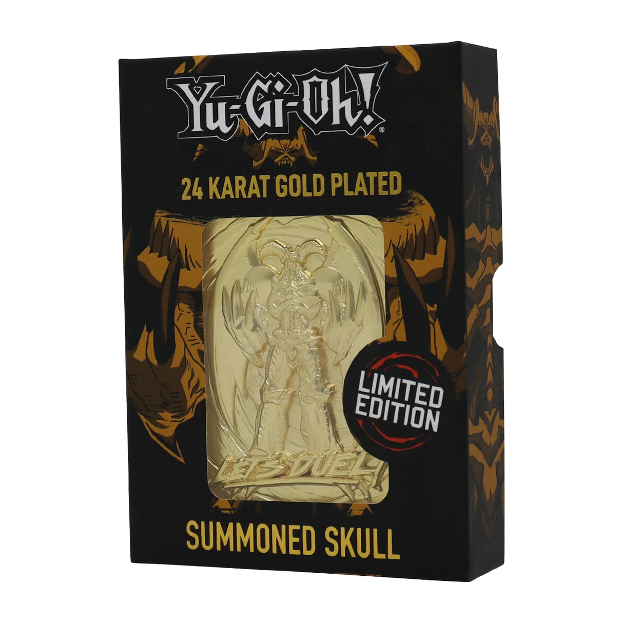 Yu-Gi-Oh! | Limited Edition | 24k Gold Plated Metal Card | Summoned Skull