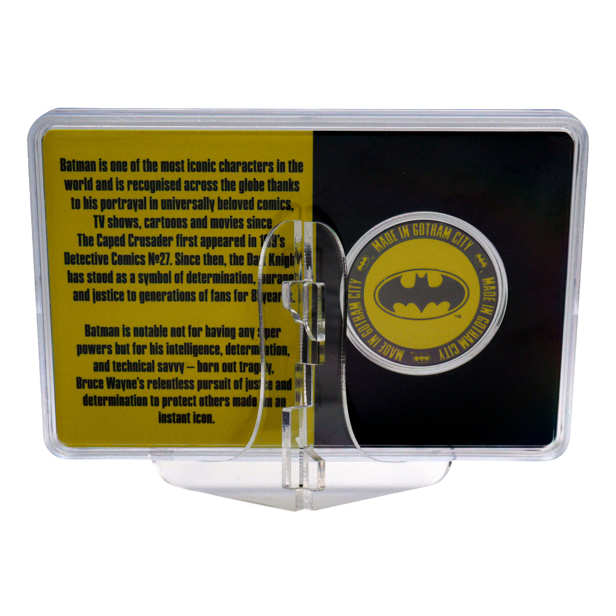 Batman 85th Anniversary BATMAN Limited Edition Collectible Coin and XL Stand