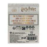 Harry Potter .999 Silver Plated FLYING KEY Limited Edition Necklace