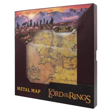 METAL MAP | The Lord of the Rings | Fanattik | Limited Edition