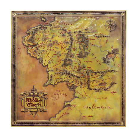 METAL MAP | The Lord of the Rings | Fanattik | Limited Edition