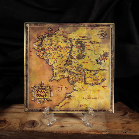METAL MAP | The Lord of the Rings | Fanattik | Limited Edition