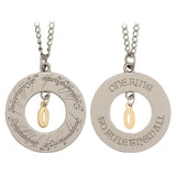 The Lord of the Rings THE ONE RING Limited Edition Silver & Gold Plated Necklace