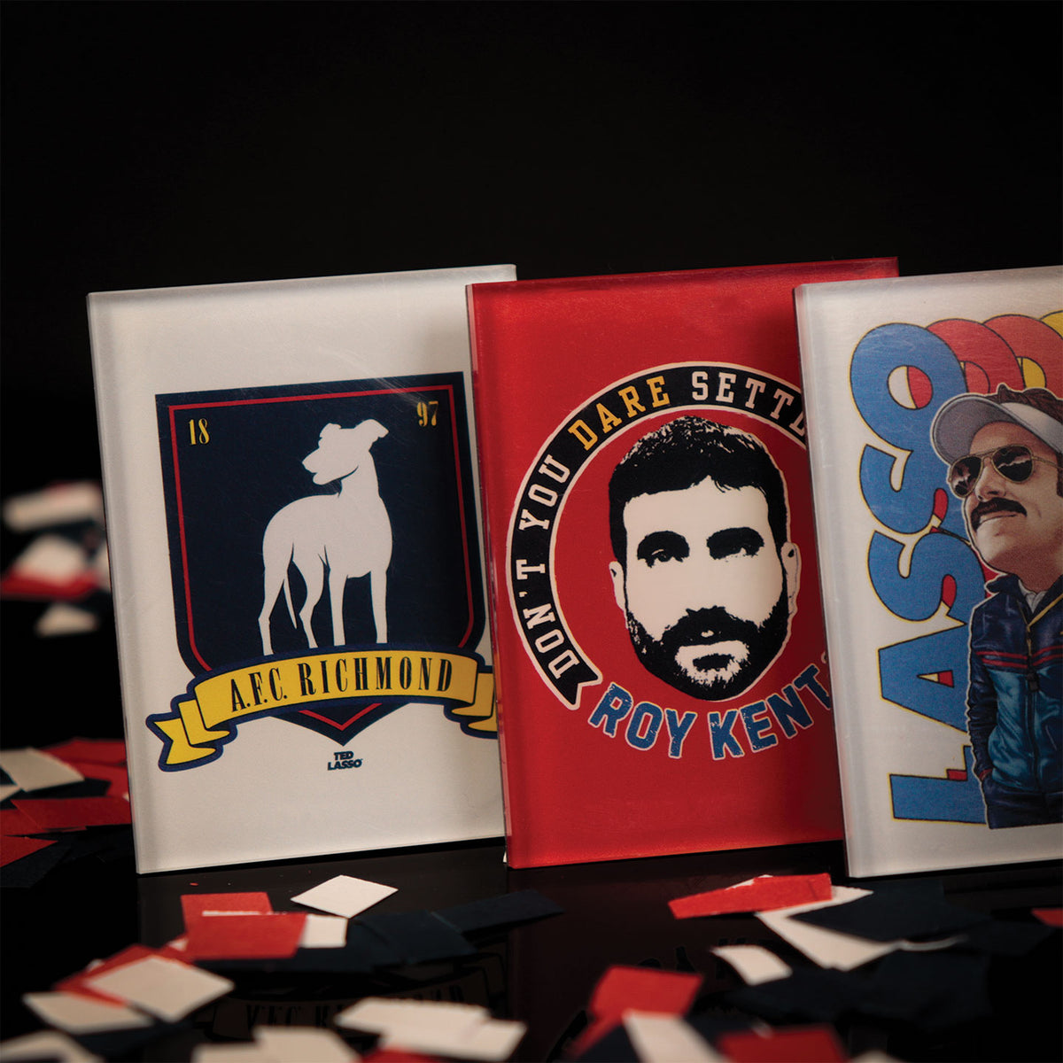 Fanattik | TED LASSO & ROY KENT Believe Set of 4 Acrylic Magnets