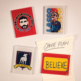 Fanattik | TED LASSO & ROY KENT Believe Set of 4 Acrylic Magnets