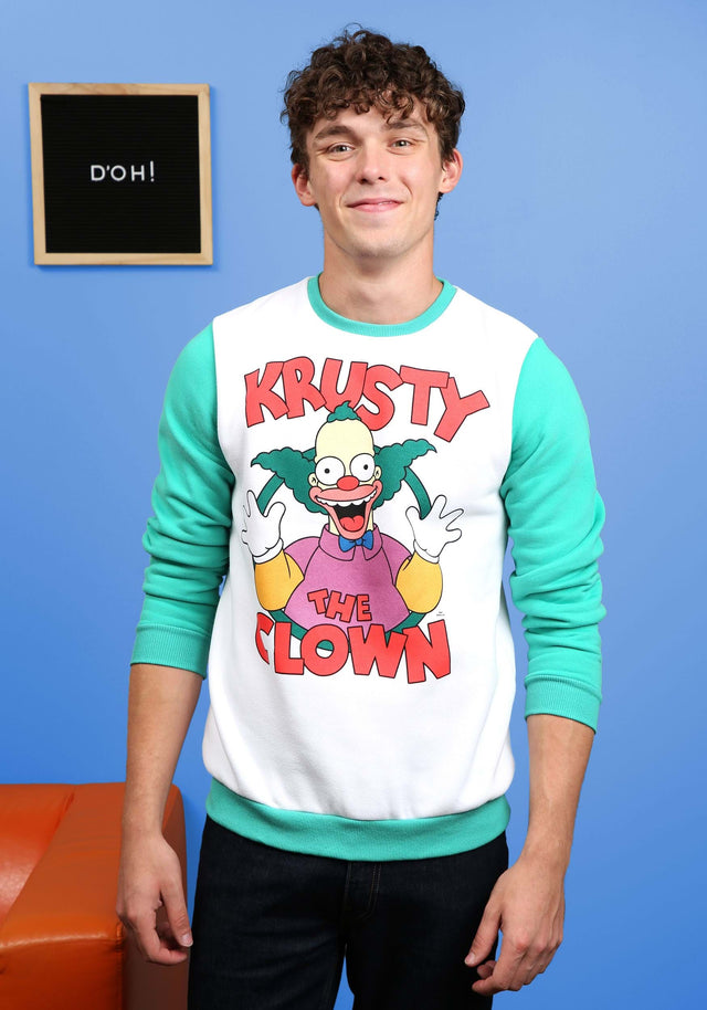 Unisex Krusty The Clown Crewneck Sweater | Cakeworthy | Medium