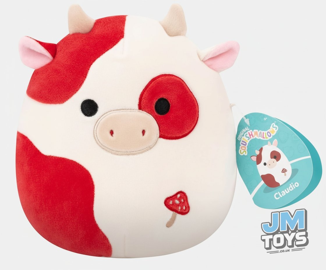 Squishmallows 7.5" | CLAUDIO THE SPOTTED MUSHROOM COW