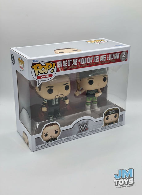 Damaged Box | NEW AGE OUTLAWS  "ROAD DOGG" JESSE JAMES & BILLY GUNN | Funko Pop WWE | 2 Pack