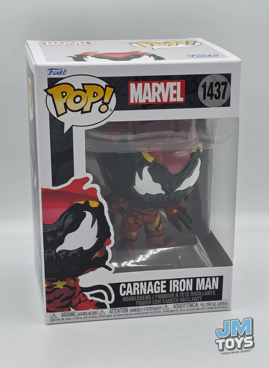 Slight Damaged Box | CARNAGE IRON MAN | Absolute Carnage | Funko Pop Marvel | #1437