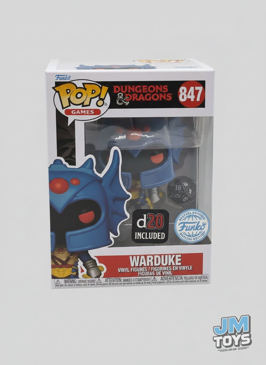 Slight Damaged Box | WARDUKE (WITH D20 DICE) | Dungeons & Dragons | Funko Pop Games #847