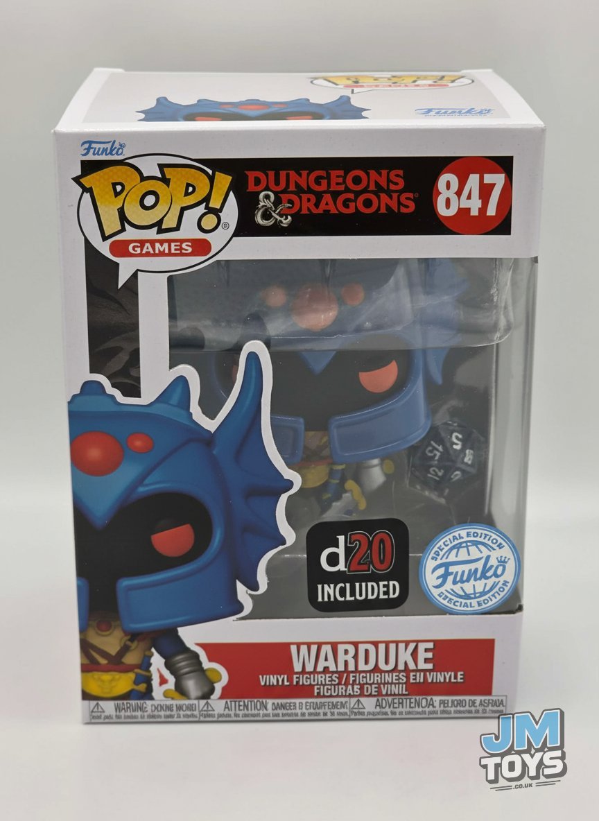 Slight Damaged Box | WARDUKE (WITH D20 DICE) | Dungeons & Dragons | Funko Pop Games #847