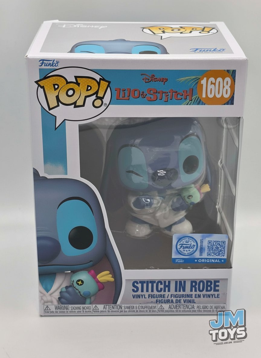 Slight Damaged Box | STITCH IN ROBE | Funko Pop Disney Lilo & Stitch #1608