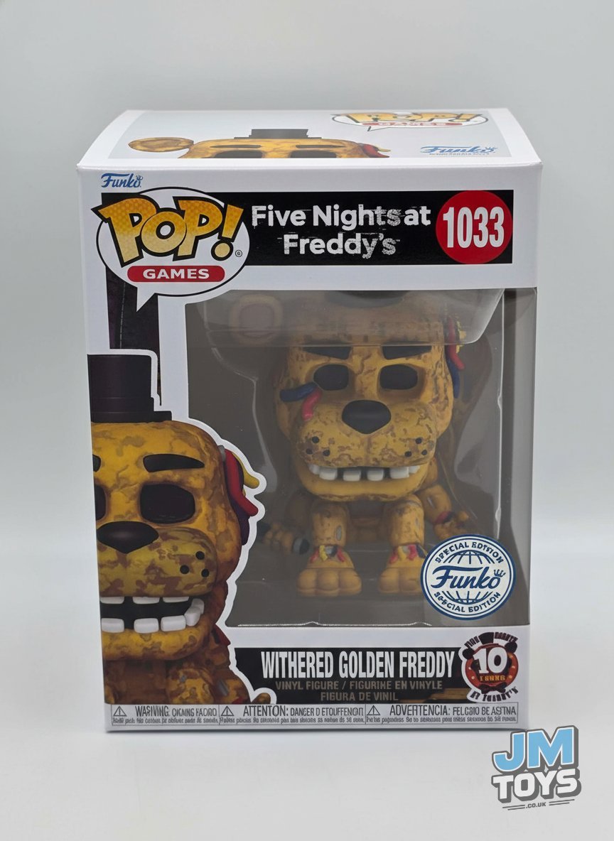 WITHERED GOLDEN FREDDY | Five Nights at Freddy's | Funko Pop Games #1033