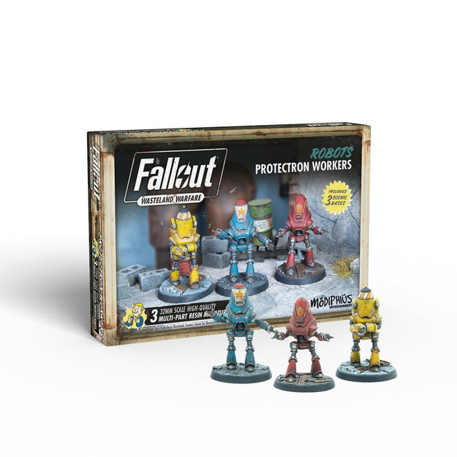 Fallout | 3 Miniatures | Wasteland Warfare | Robots: Protectron Workers