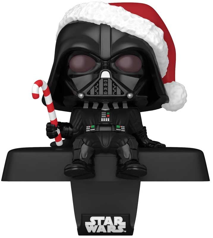 Funko Pop Edge-Sitter | Star Wars Stocking Hanger | Christmas Darth Vader