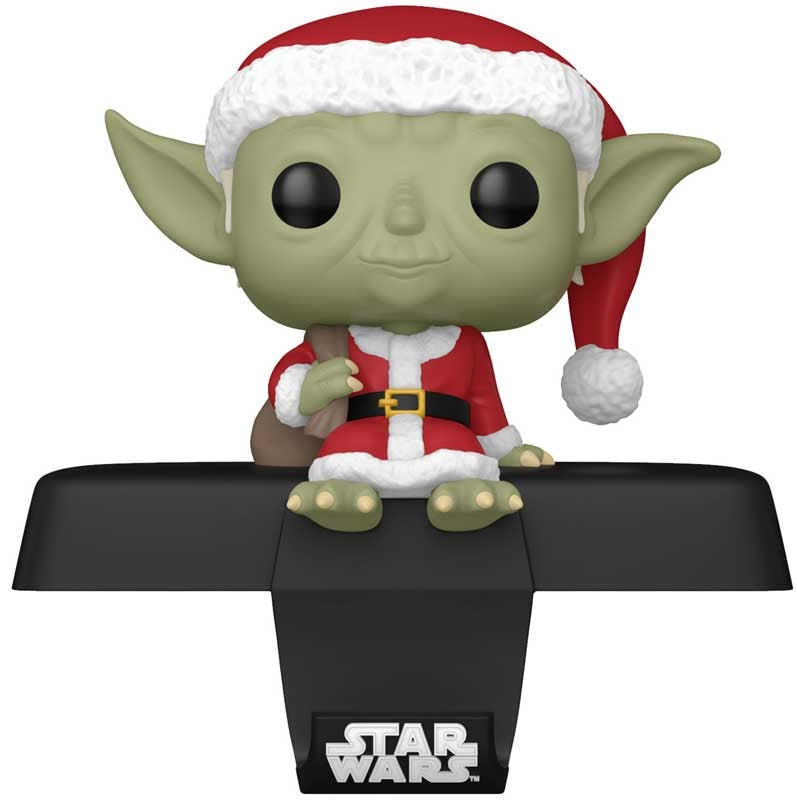 Funko Pop Edge-Sitter | Star Wars Stocking Hanger | Christmas Yoda