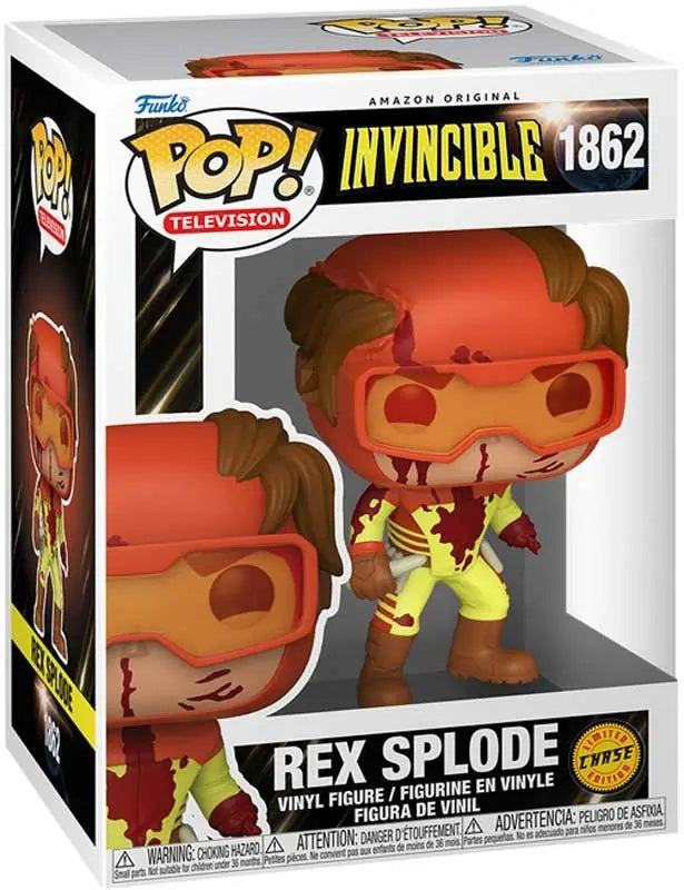 Funko Pop! Television Invincible REX SPLODE Vinyl Figure #1862 (Limited Chase Edition)