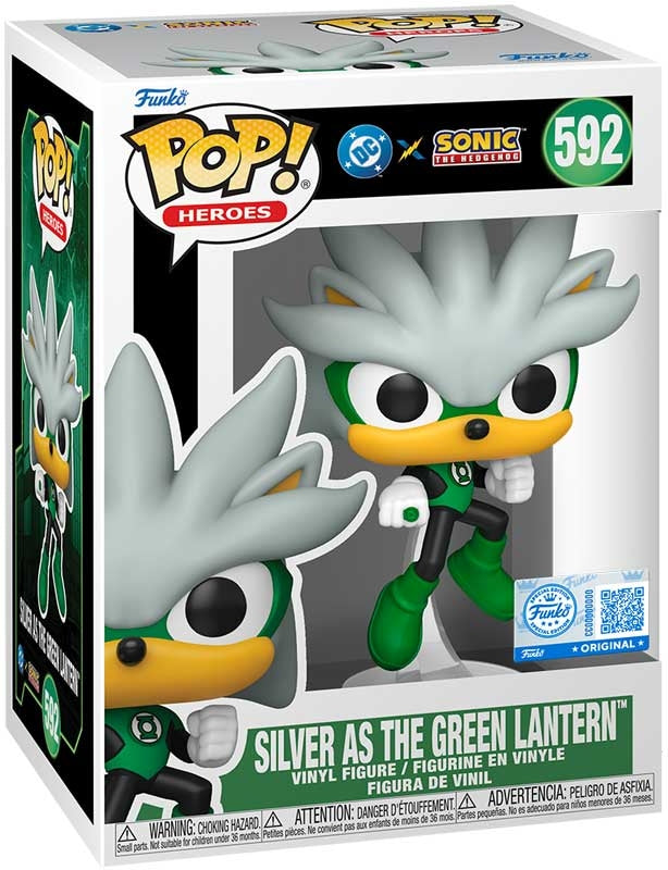 SILVER AS THE GREEN LANTERN | Sonic The Hedgehog | Funko Pop Heroes #592