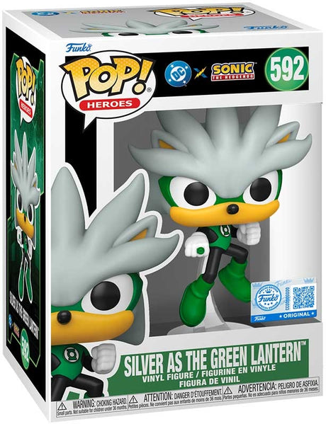 SILVER AS THE GREEN LANTERN | Sonic The Hedgehog | Funko Pop Heroes #592