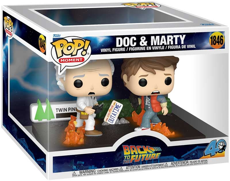 DOC & MARTY | Back To The Future | Funko Pop Moment | 6 INCH #1846