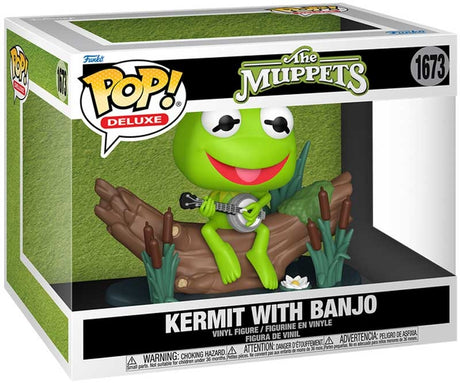 KERMIT (WITH BANJO) |  The Muppets | Funko Pop Deluxe #1673
