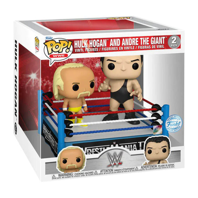 Funko Pop WWE | Hulk Hogan and Andre the Giant in Ring | 2 Pack