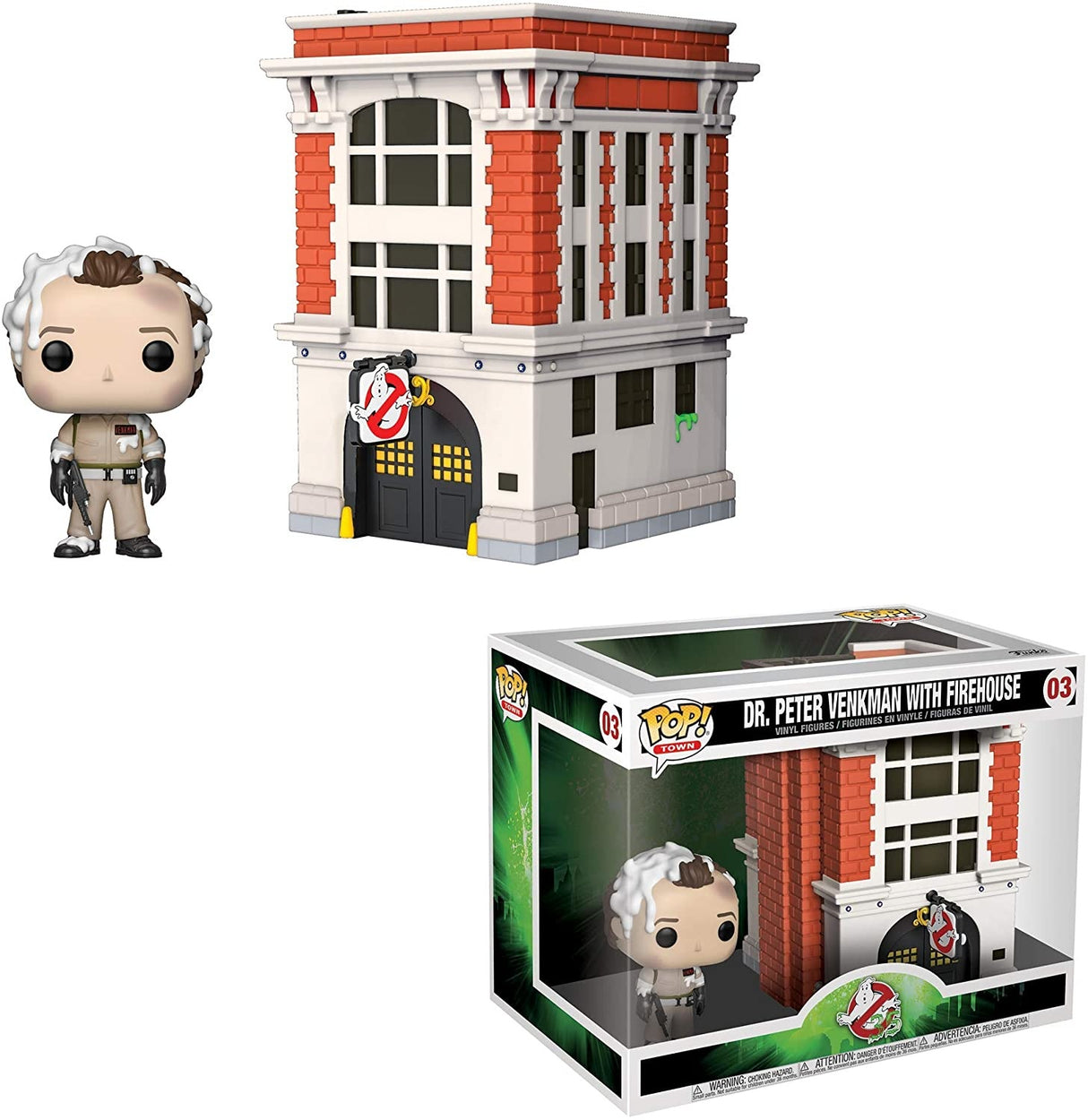 Funko Pop Town | Ghostbusters | Dr. Peter Venkman with Firehouse #03