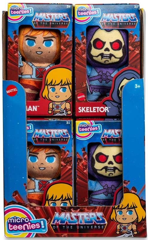 Masters of the Universe, MOTU, HE-MAN, SKELETOR, Micro Teenies, Mattel, Plush, Collectables, 80s Toys, Retro