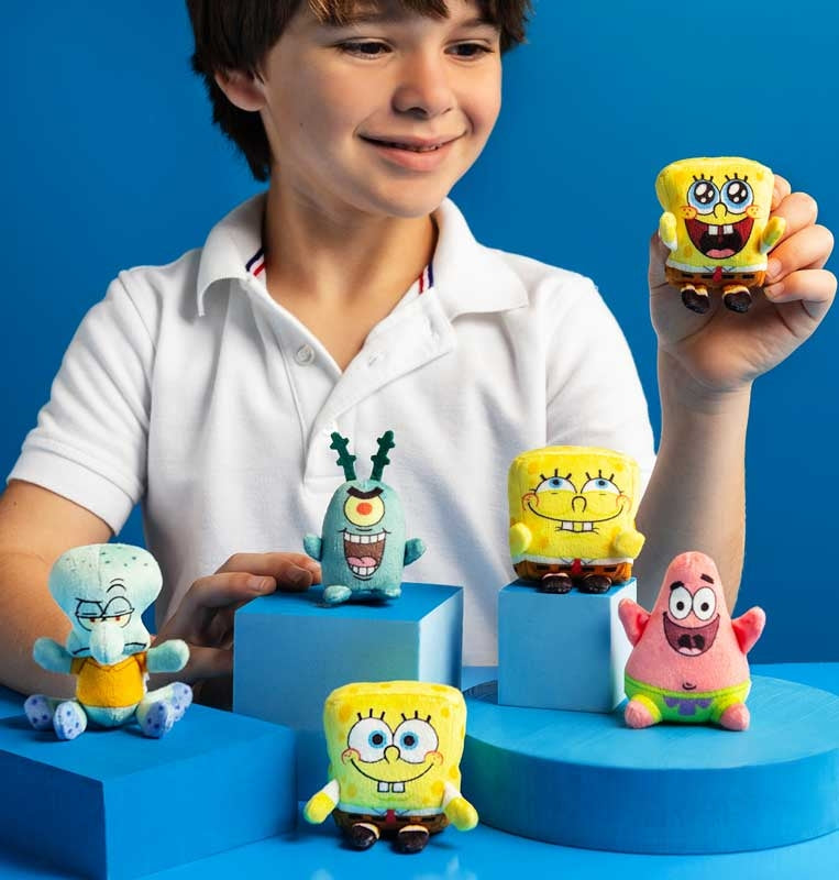 SPONGEBOB SQUAREPANTS  | Micro Teenies | 3 INCH Plush | Collectable Toy | CHOOSE YOUR CHARACTER