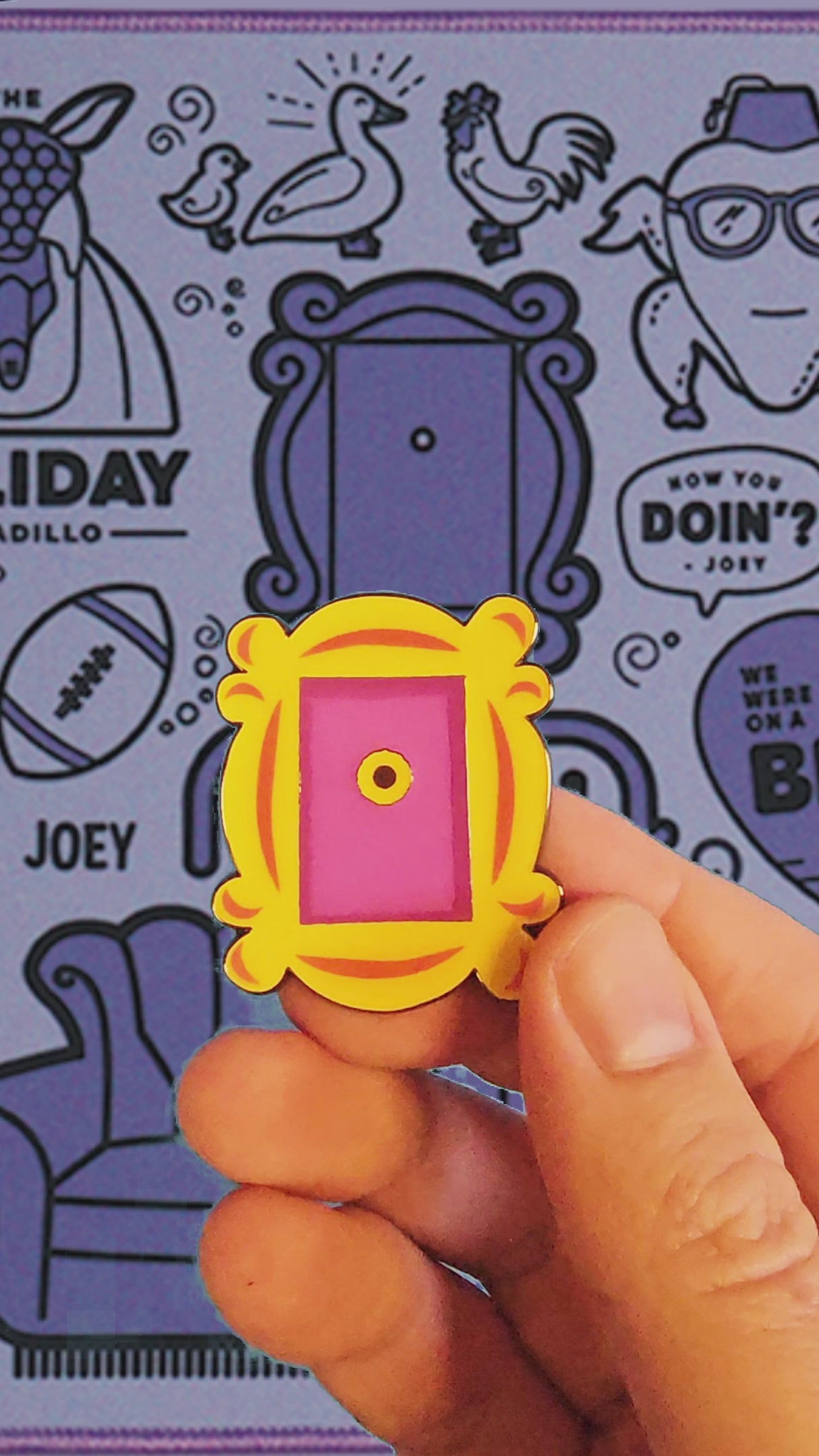 Friends MONICA'S APARTMENT FRAME Limited Edition Enamel Pin Badge