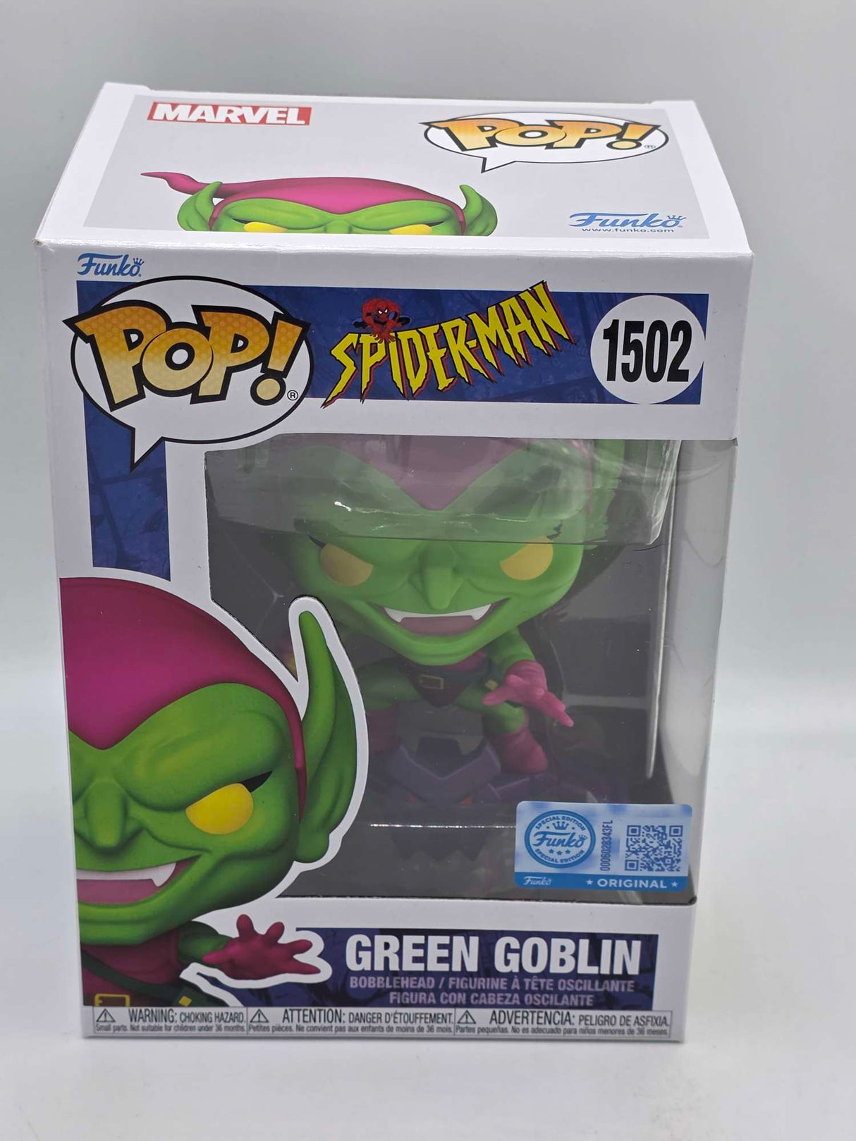 Slight Damaged Box | GREEN GOBLIN | Spider-Man (The Animated Series) | Funko Pop Marvel #1502