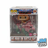 Funko Pop! Rides Masters of the Universe: He-Man on Battle Cat #84 (Flocked Special Edition) - Slight Box Damage