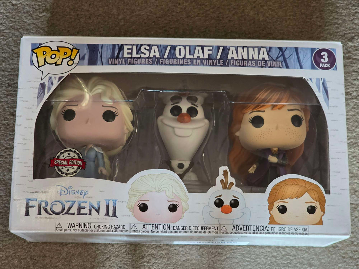 Slight Damaged Box | ELSA / OLAF / ANNA | Disney's Frozen 2 | Funko Pop  | 3 Pack