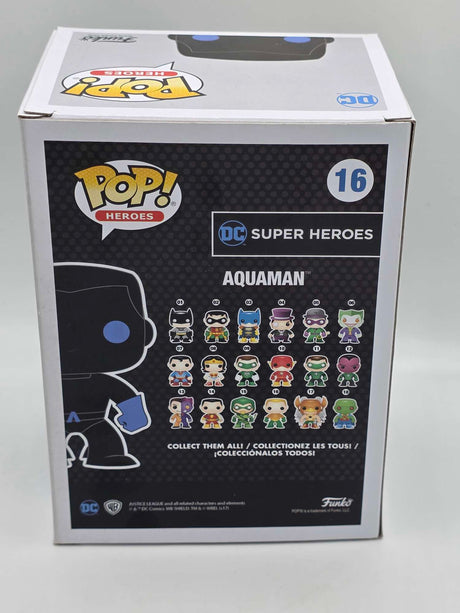 Damaged Box | AQUAMAN (SILHOUETTE) | DC Super Heroes | Funko Pop Heroes #16