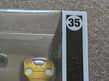 Slight Damaged Box | AVENGERS TOWER & IRON MAN | Marvel Age of Ultron | Funko Town | 6 Inch #35 Glow