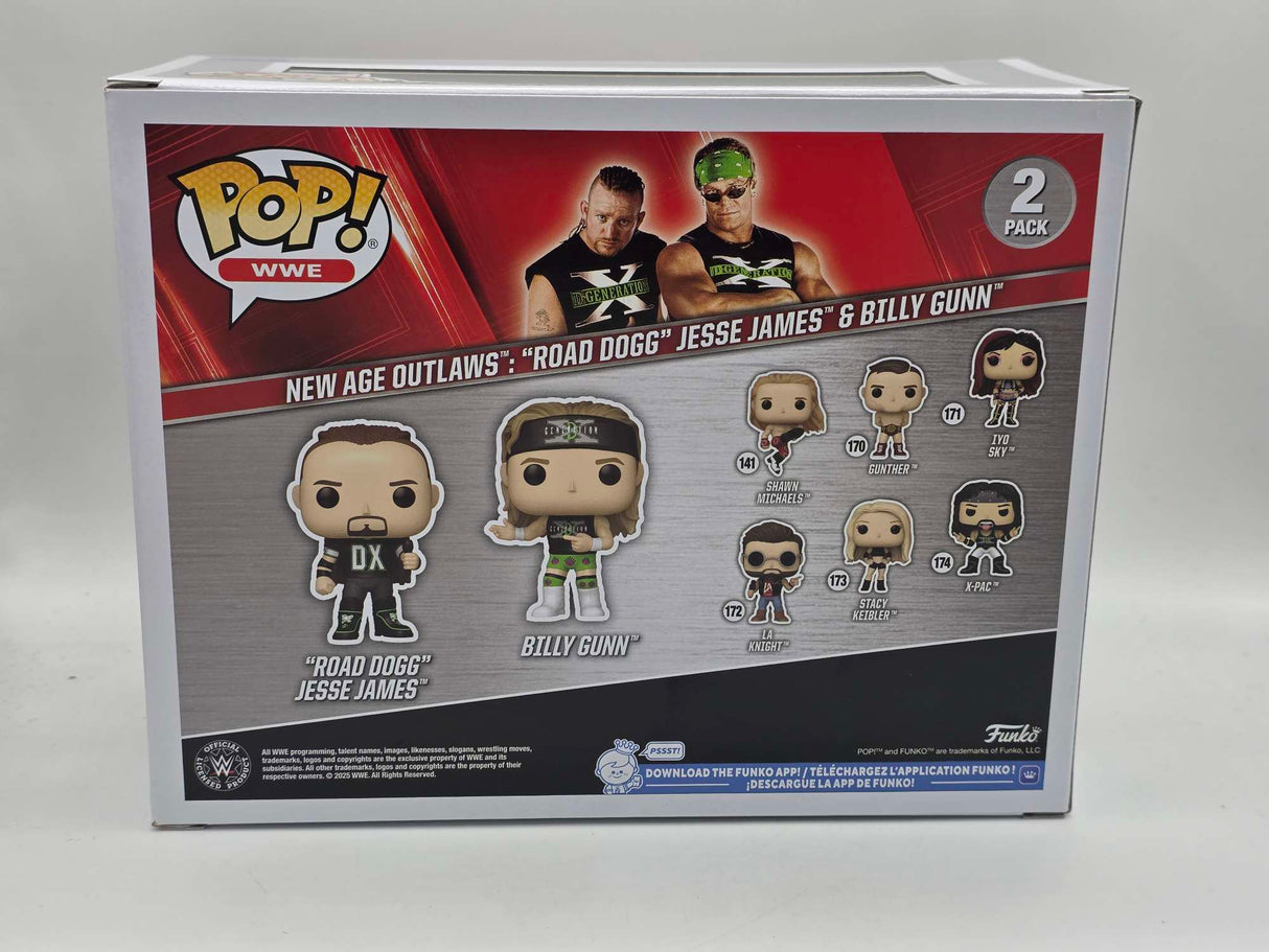 NEW AGE OUTLAWS  "ROAD DOGG" JESSE JAMES & BILLY GUNN | Funko Pop WWE | 2 Pack