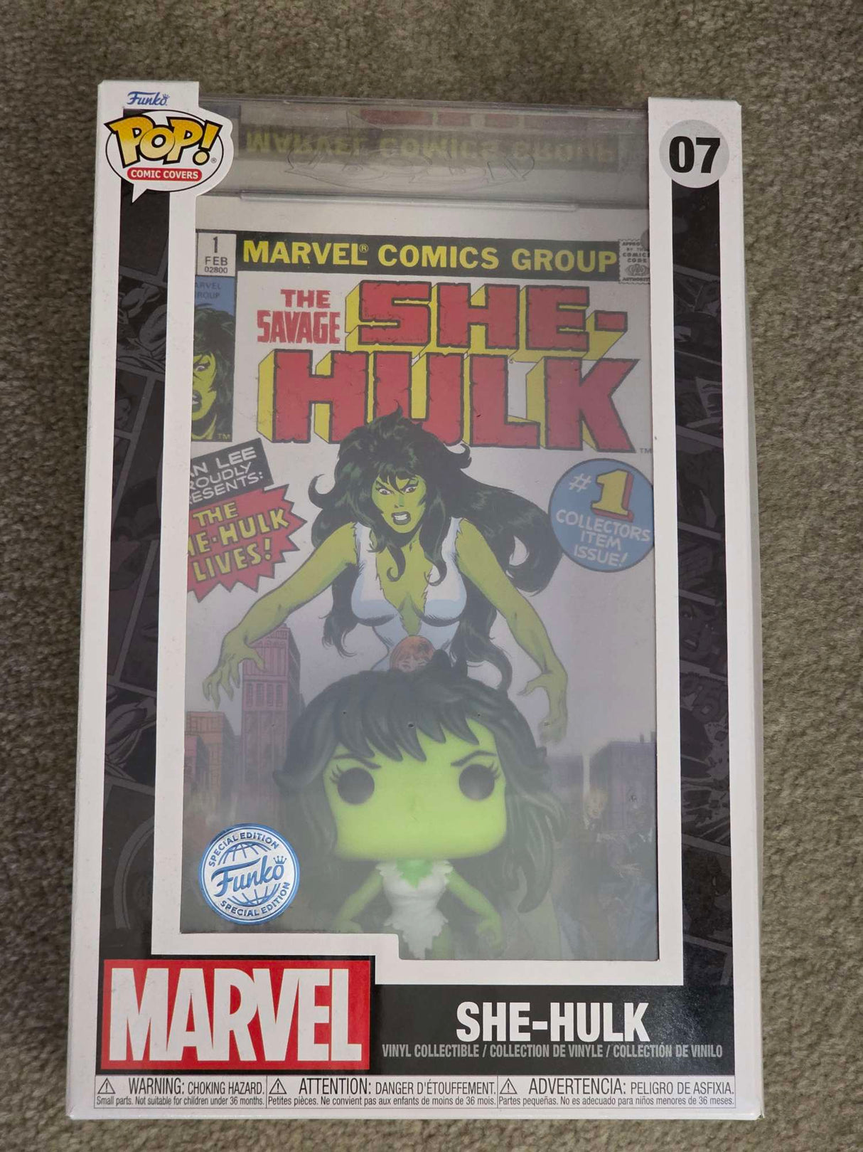 Slight Damaged Box | SHE-HULK | Funko Pop Comic Covers | Marvel #07
